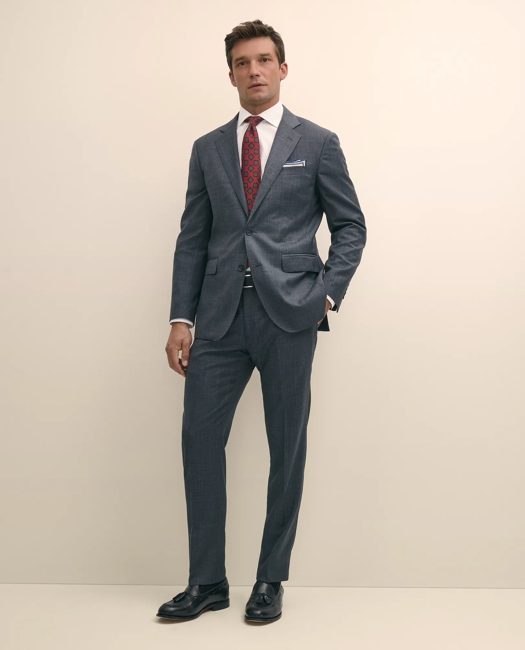 Slim Fit Wool Windowpane 1818 Suit