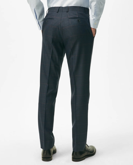 Explorer Collection Slim Fit Wool Checked Suit Pants