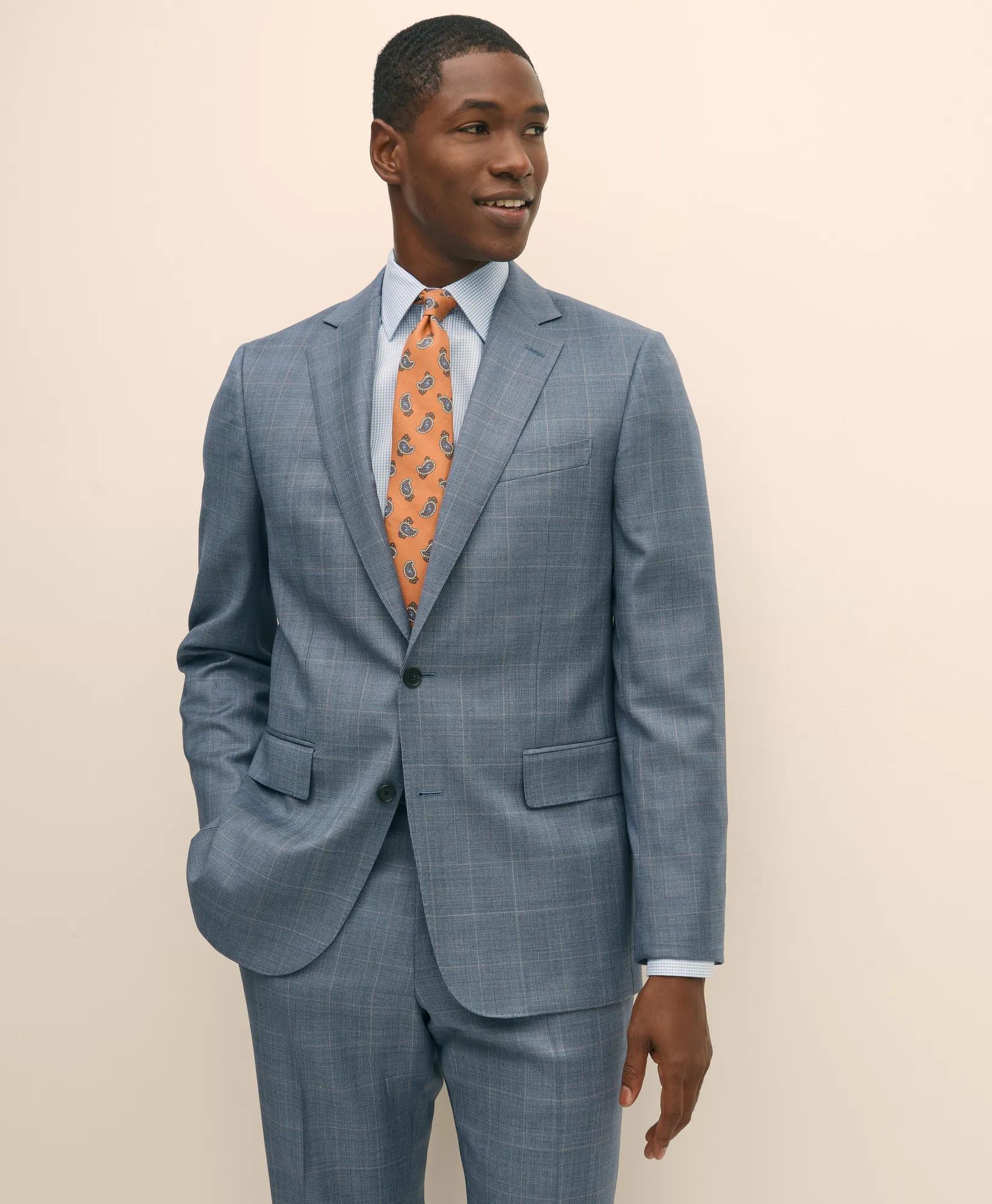 Classic Fit Wool Overcheck 1818 Suit