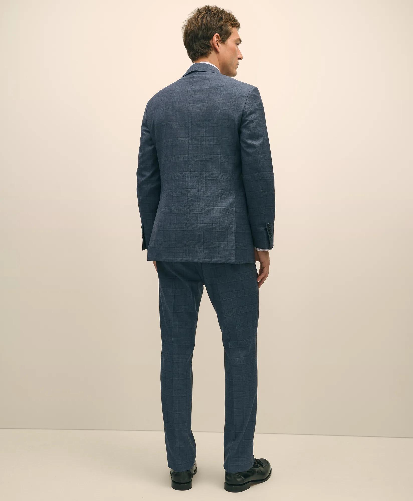 Classic Fit Wool Blue Check 1818 Suit