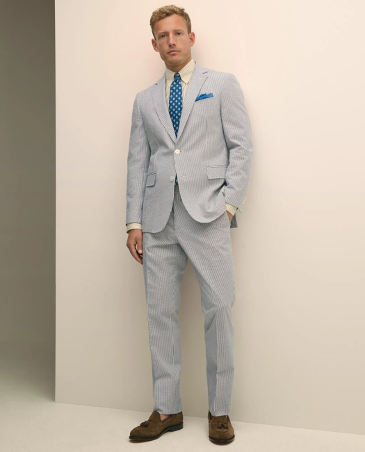 Classic Fit Cotton Seersucker 1818 Suit