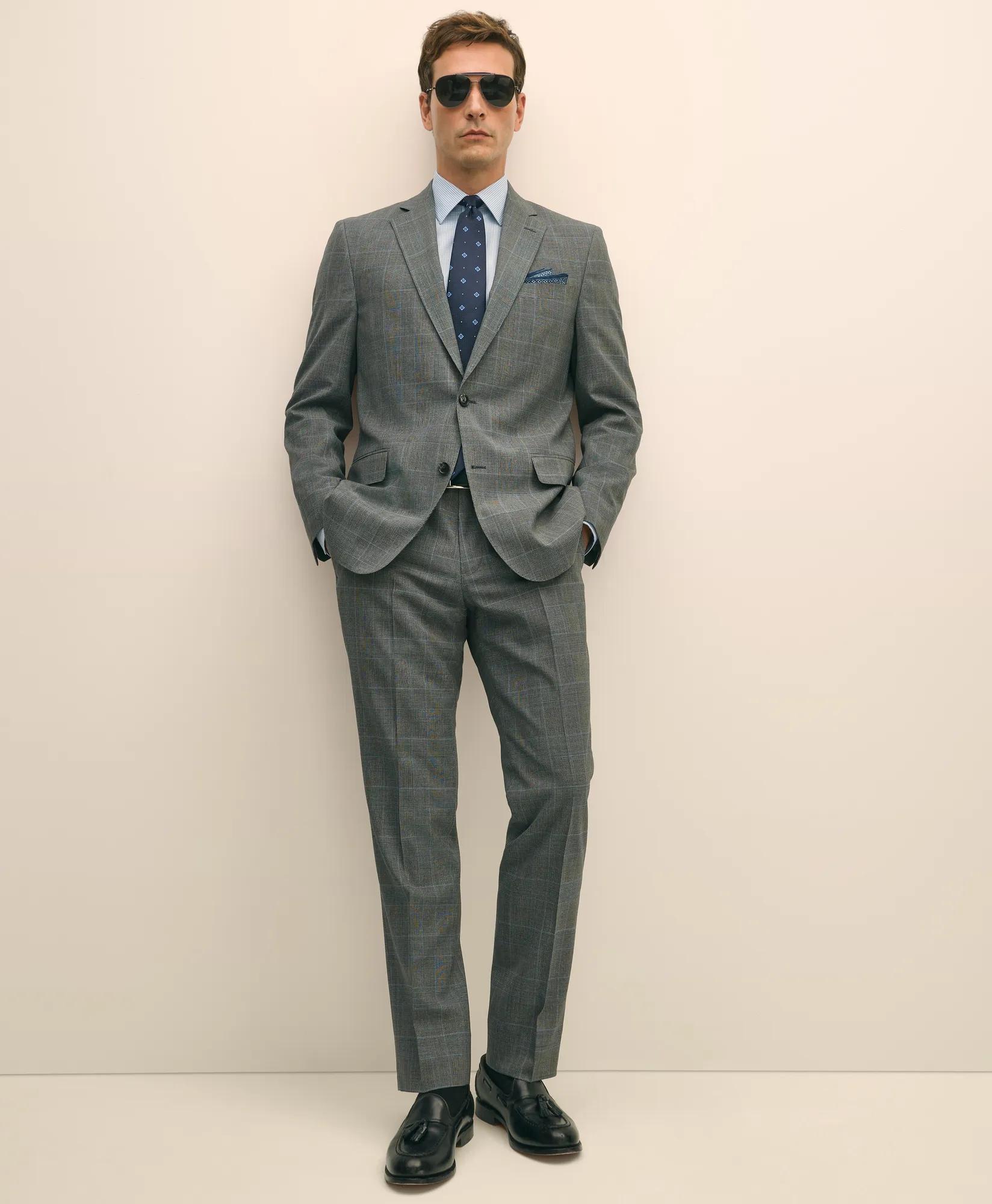 Explorer Collection Classic Fit Wool Check Suit Jacket