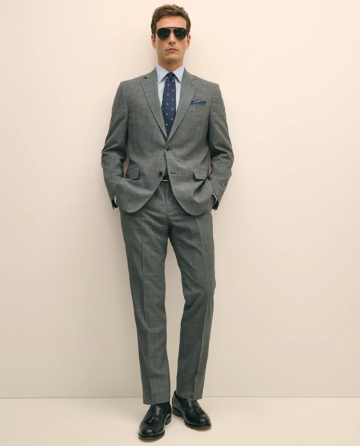 Explorer Collection Classic Fit Wool Check Suit Jacket