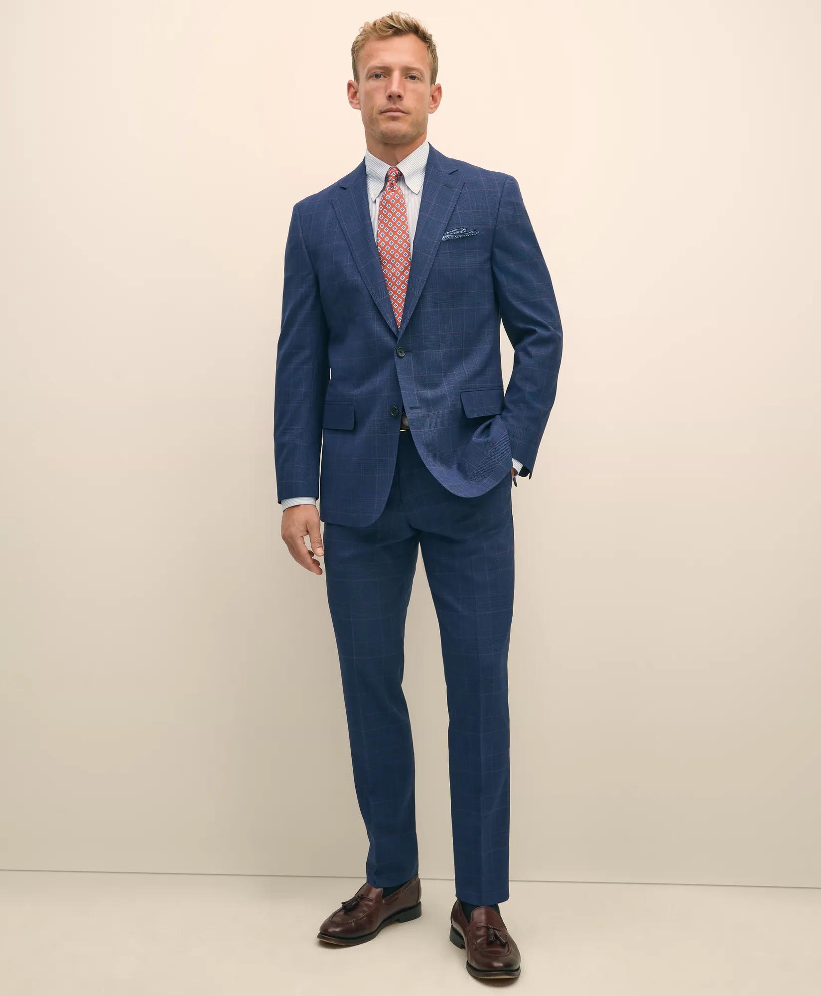 Explorer Collection Classic Fit Wool Check Suit Jacket