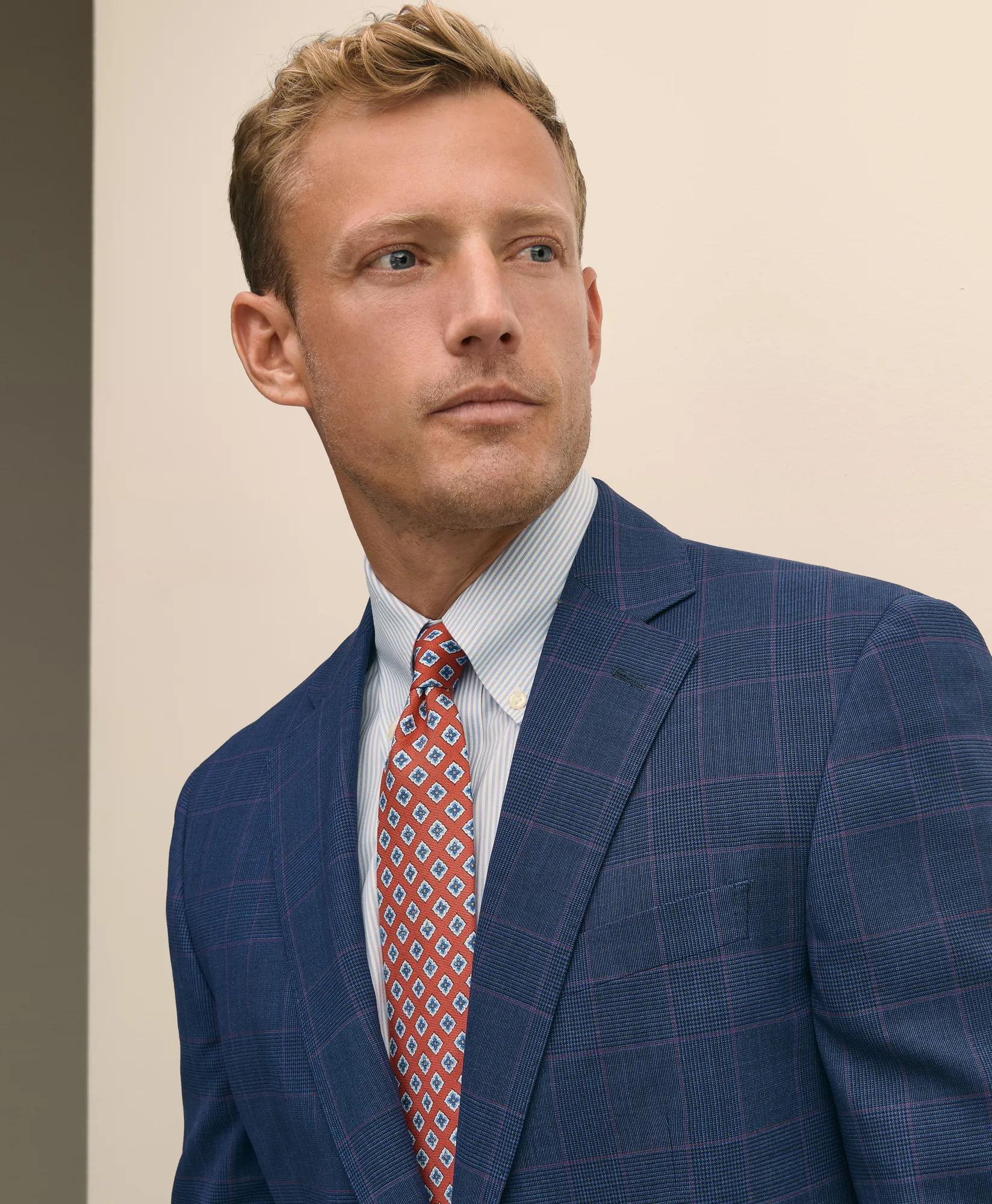 Explorer Collection Classic Fit Wool Check Suit Jacket