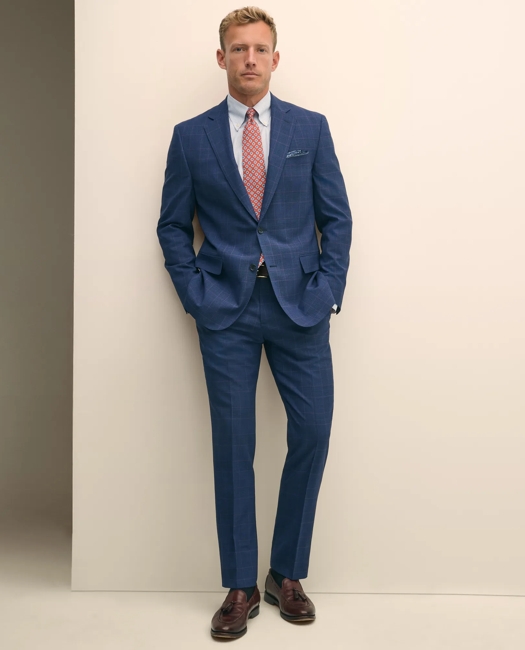 Explorer Collection Classic Fit Wool Check Suit Pants