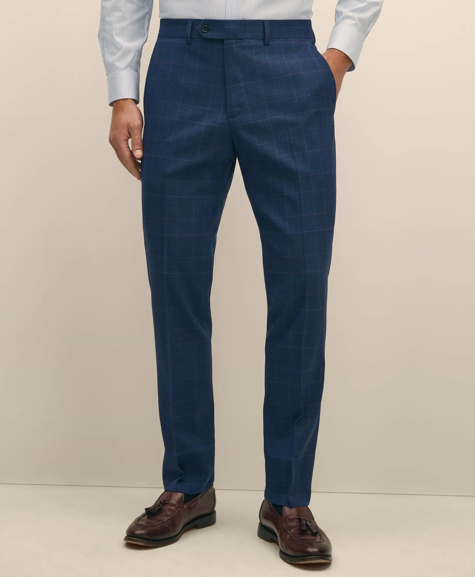 Explorer Collection Classic Fit Wool Check Suit Pants