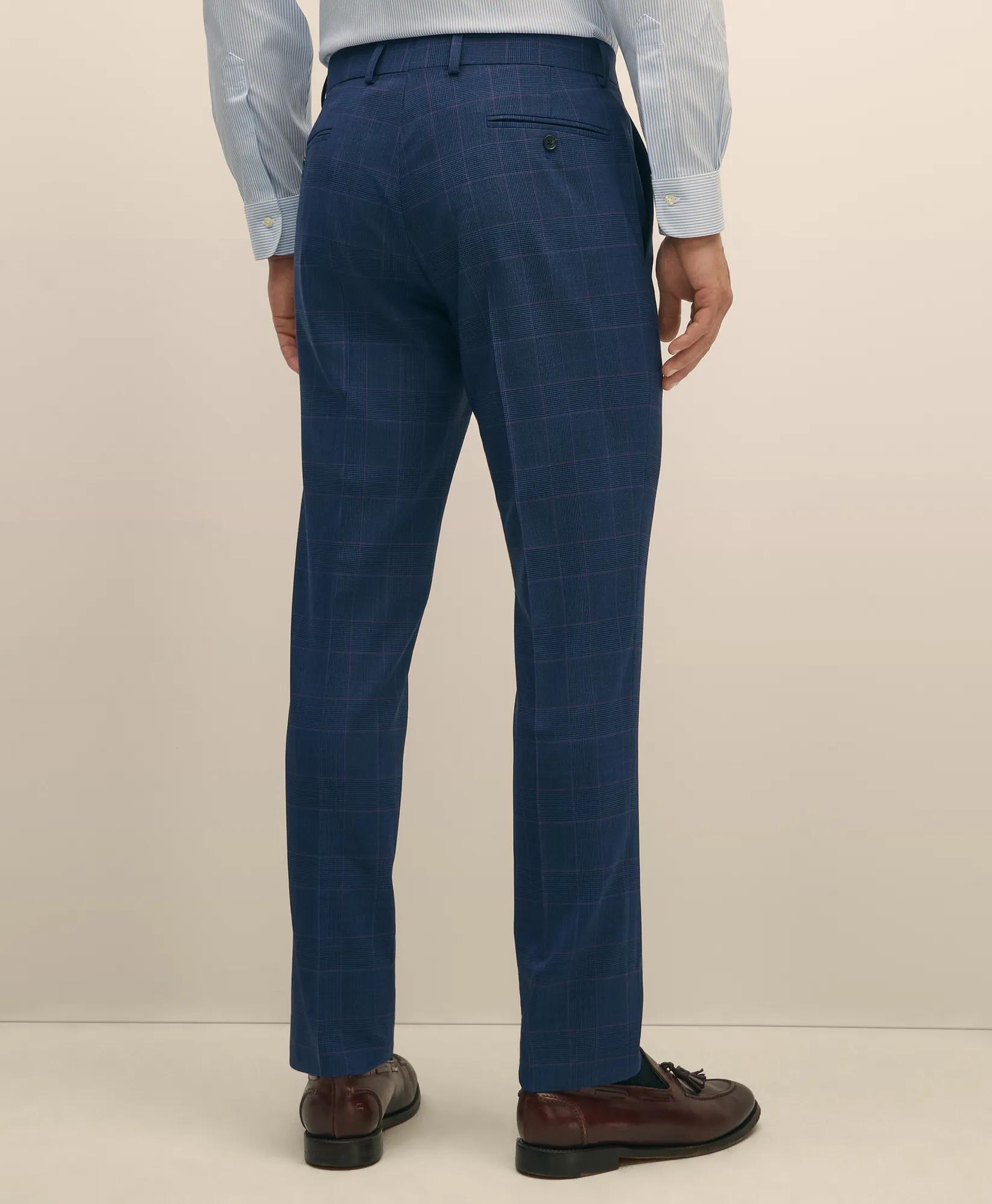 Explorer Collection Classic Fit Wool Check Suit Pants