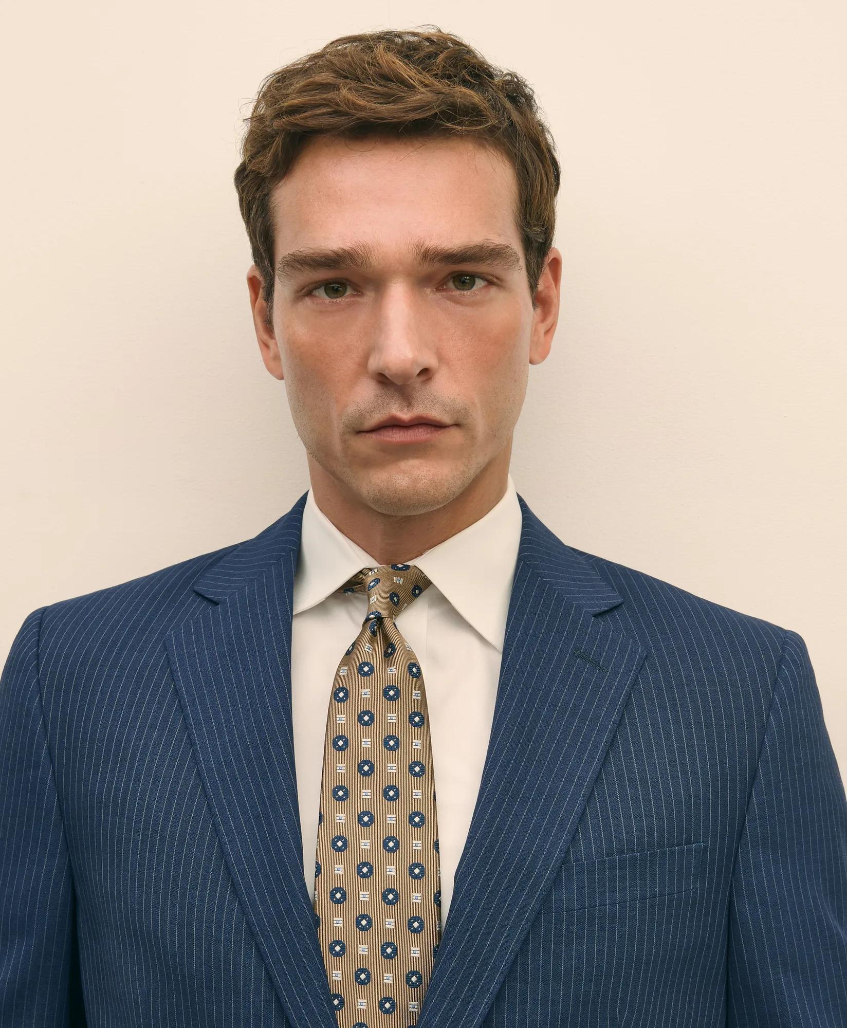 Explorer Collection Classic Fit Wool Pinstripe Suit Jacket