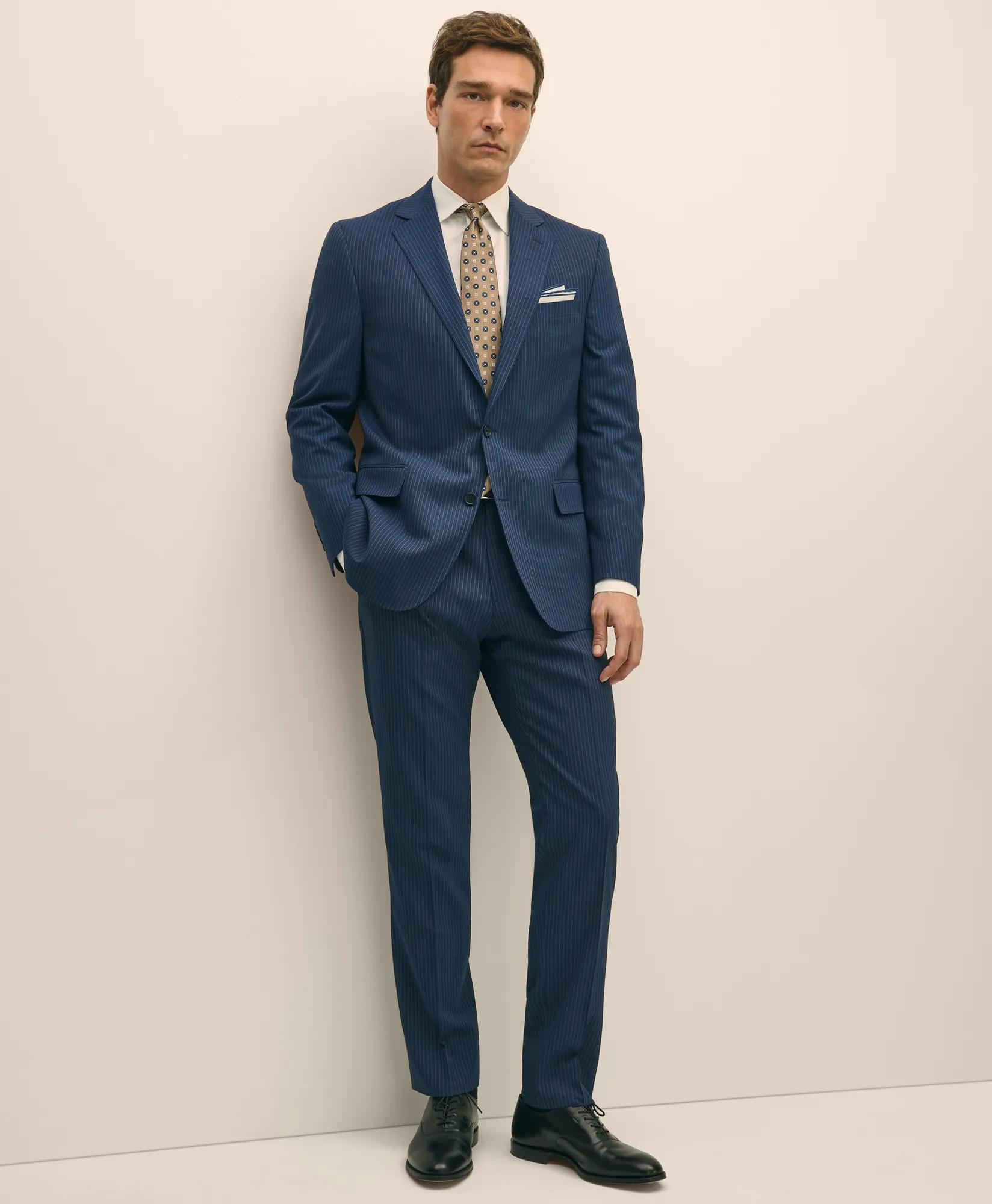 Explorer Collection Classic Fit Wool Pinstripe Suit Pants