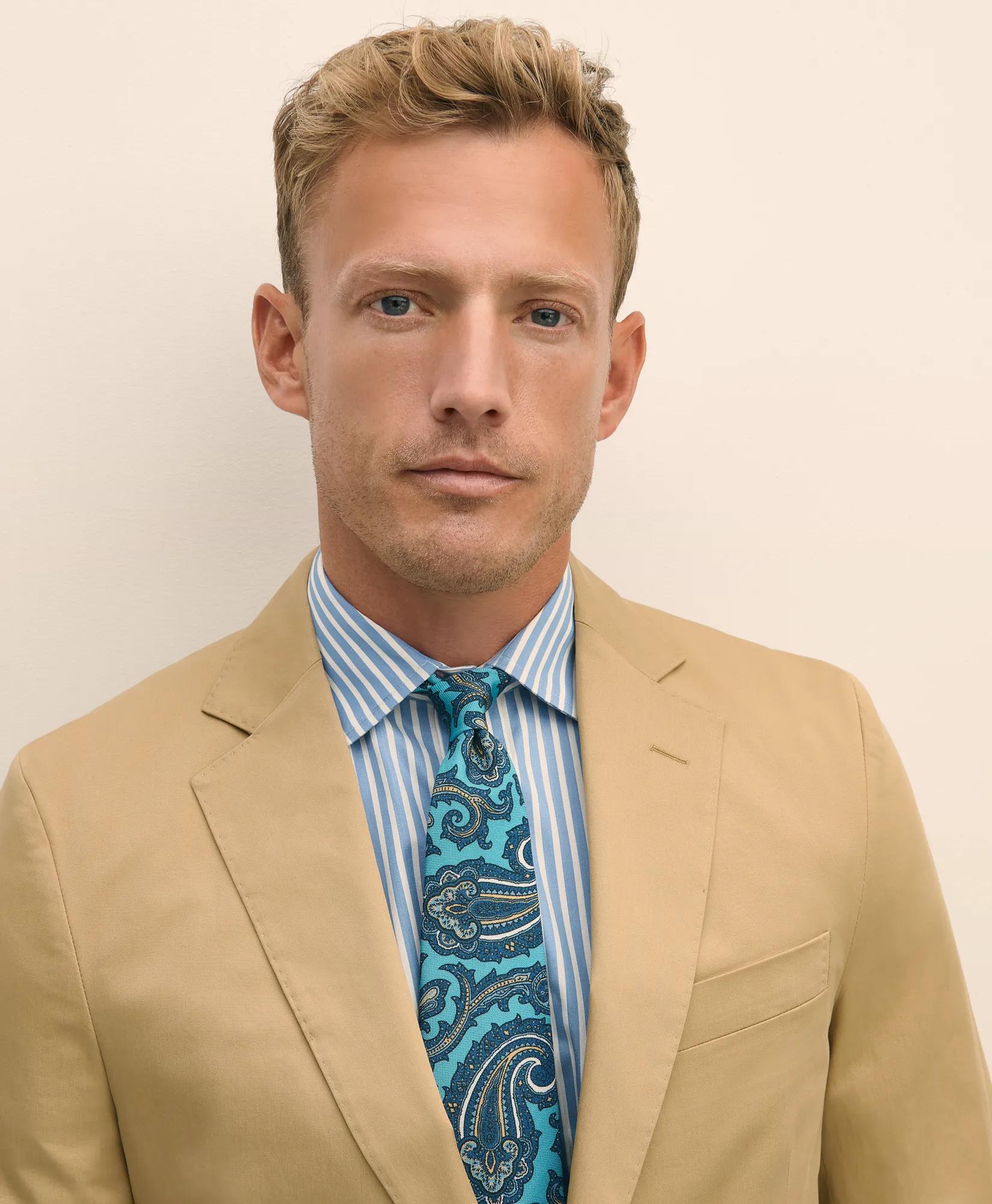 Classic Fit Stretch Cotton Twill Suit Jacket