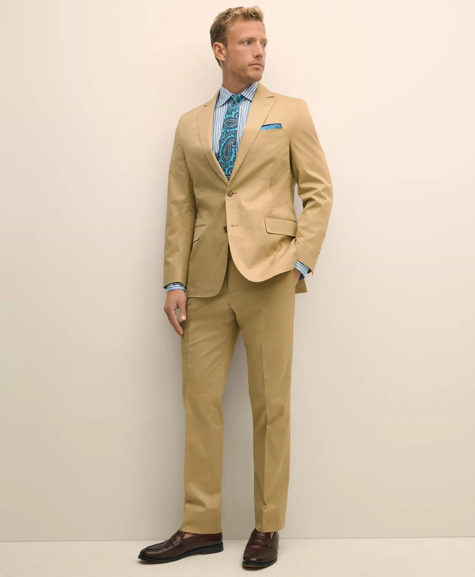 Classic Fit Stretch Cotton Twill Suit Jacket