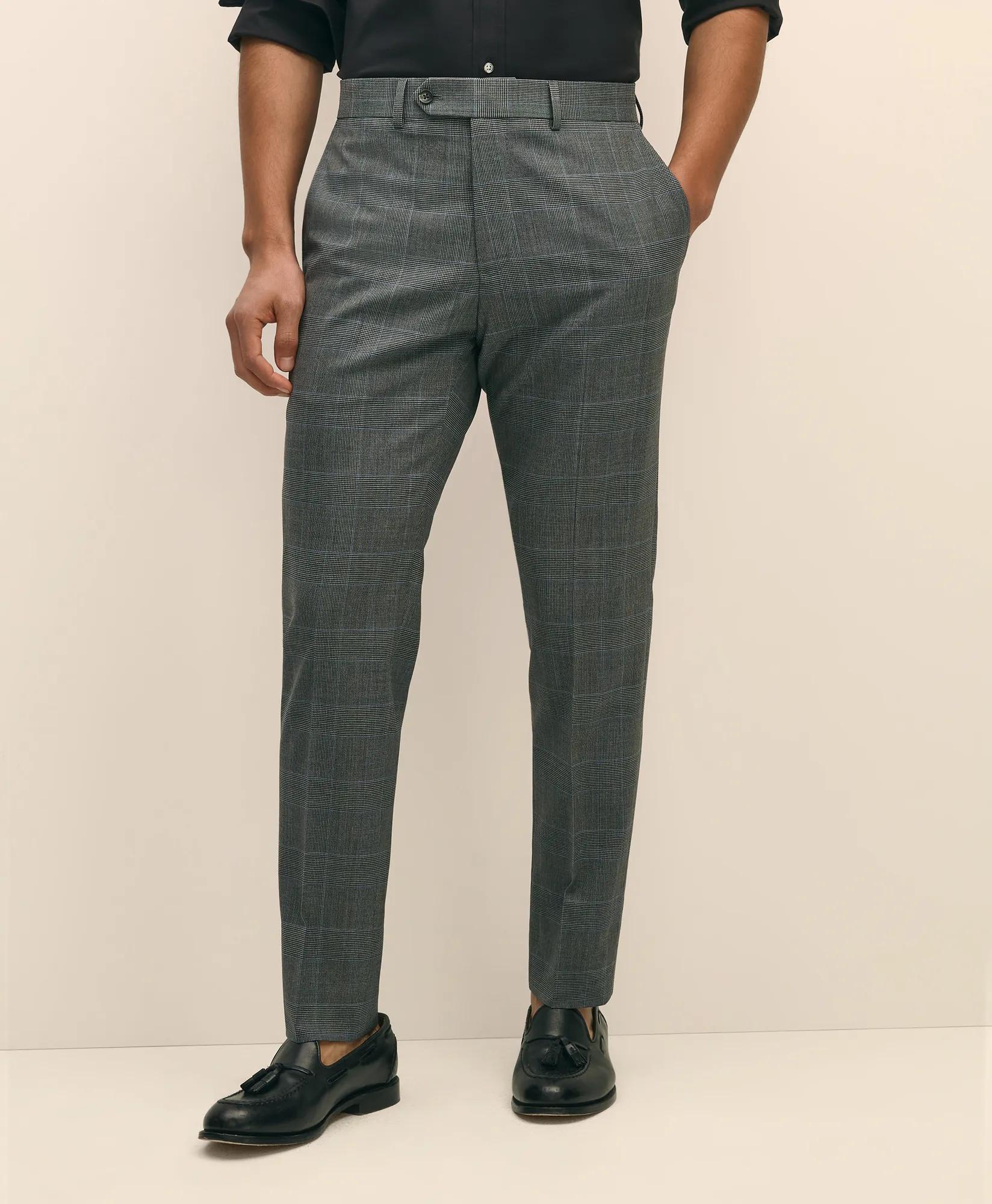Explorer Collection Slim Fit Wool Check Suit Pants