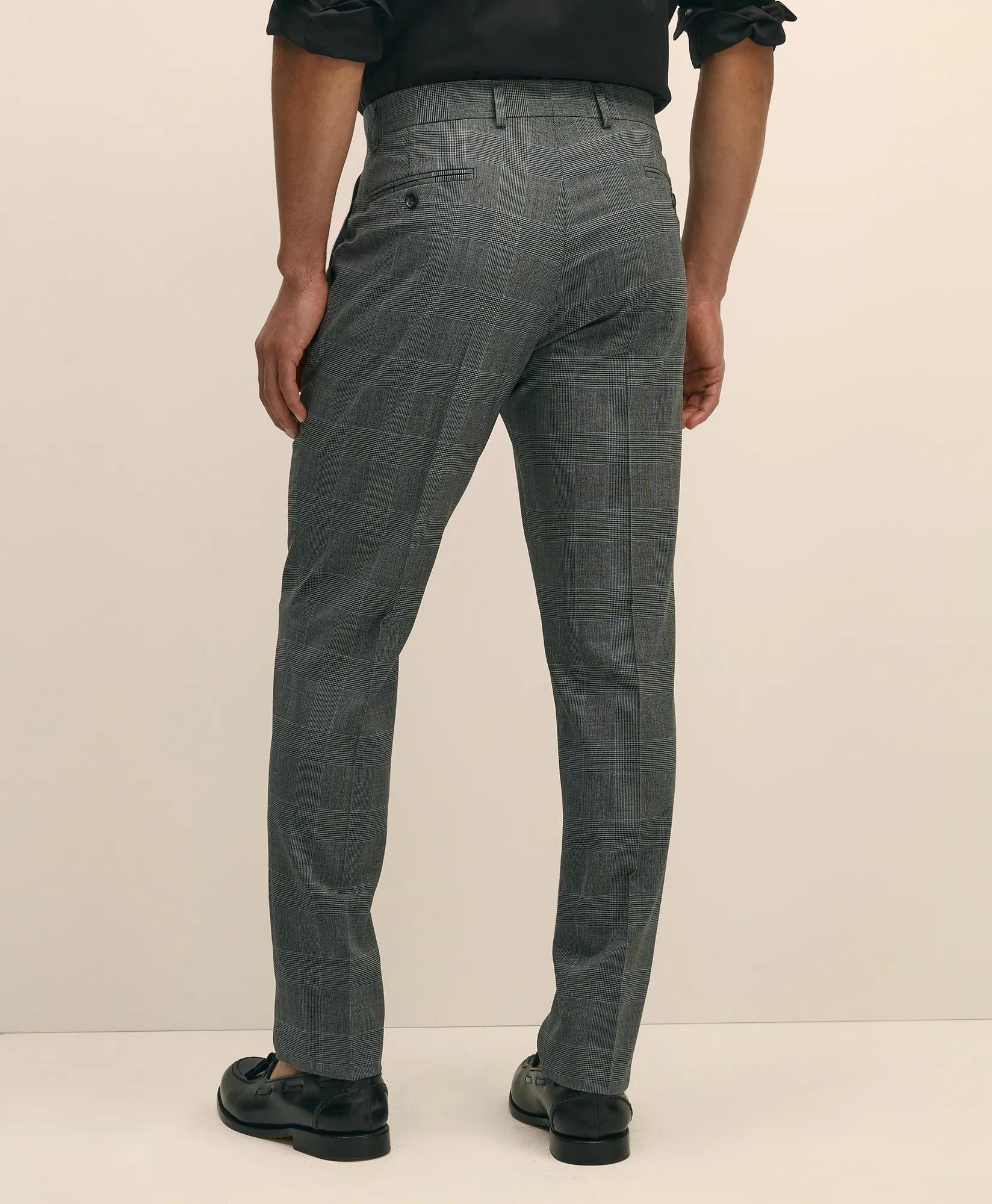 Explorer Collection Slim Fit Wool Check Suit Pants