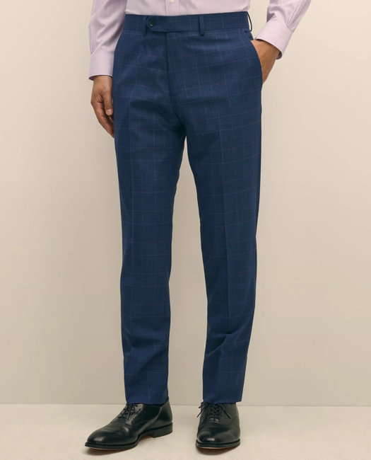 Explorer Collection Slim Fit Wool Check Suit Pants