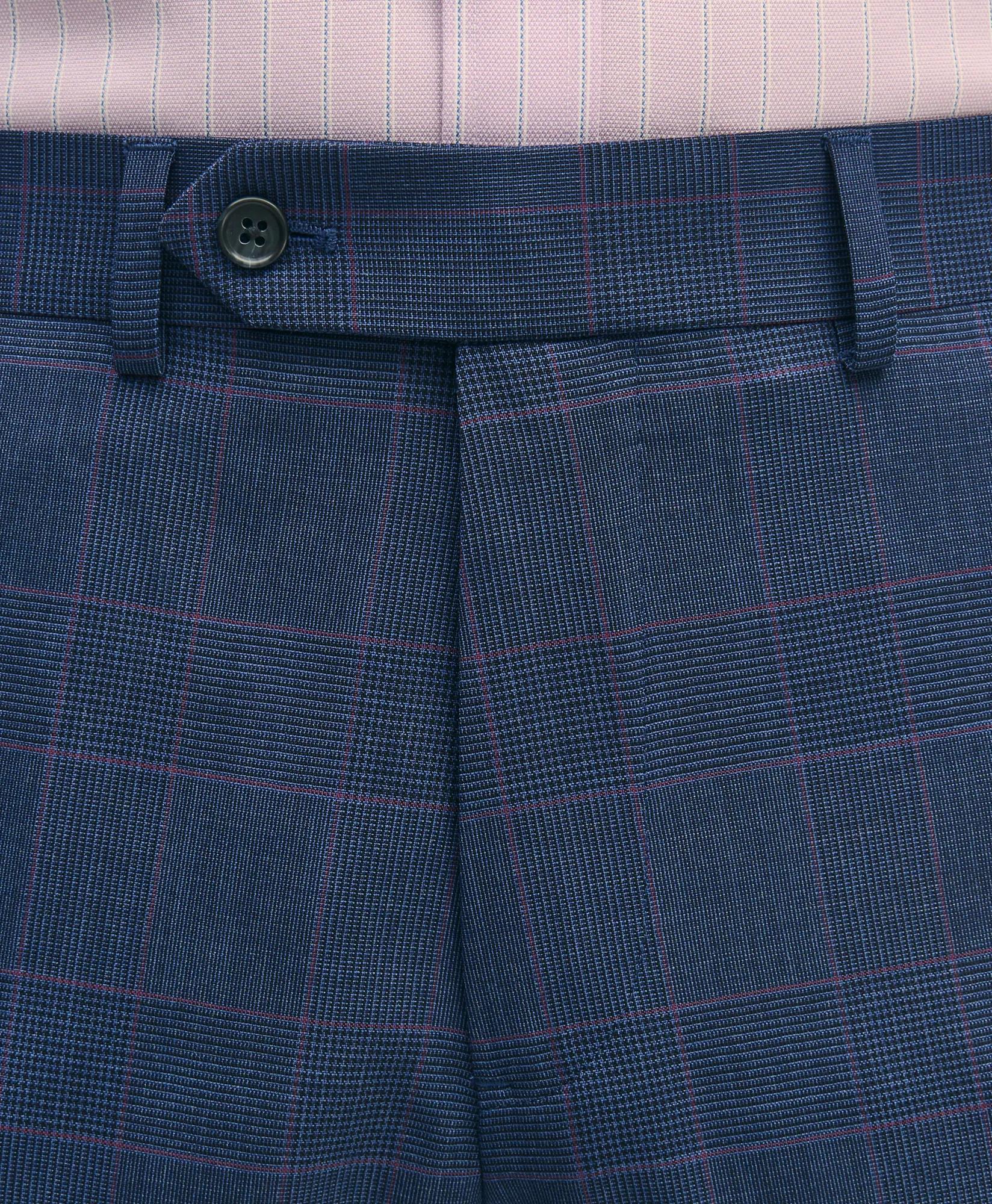 Explorer Collection Slim Fit Wool Check Suit Pants