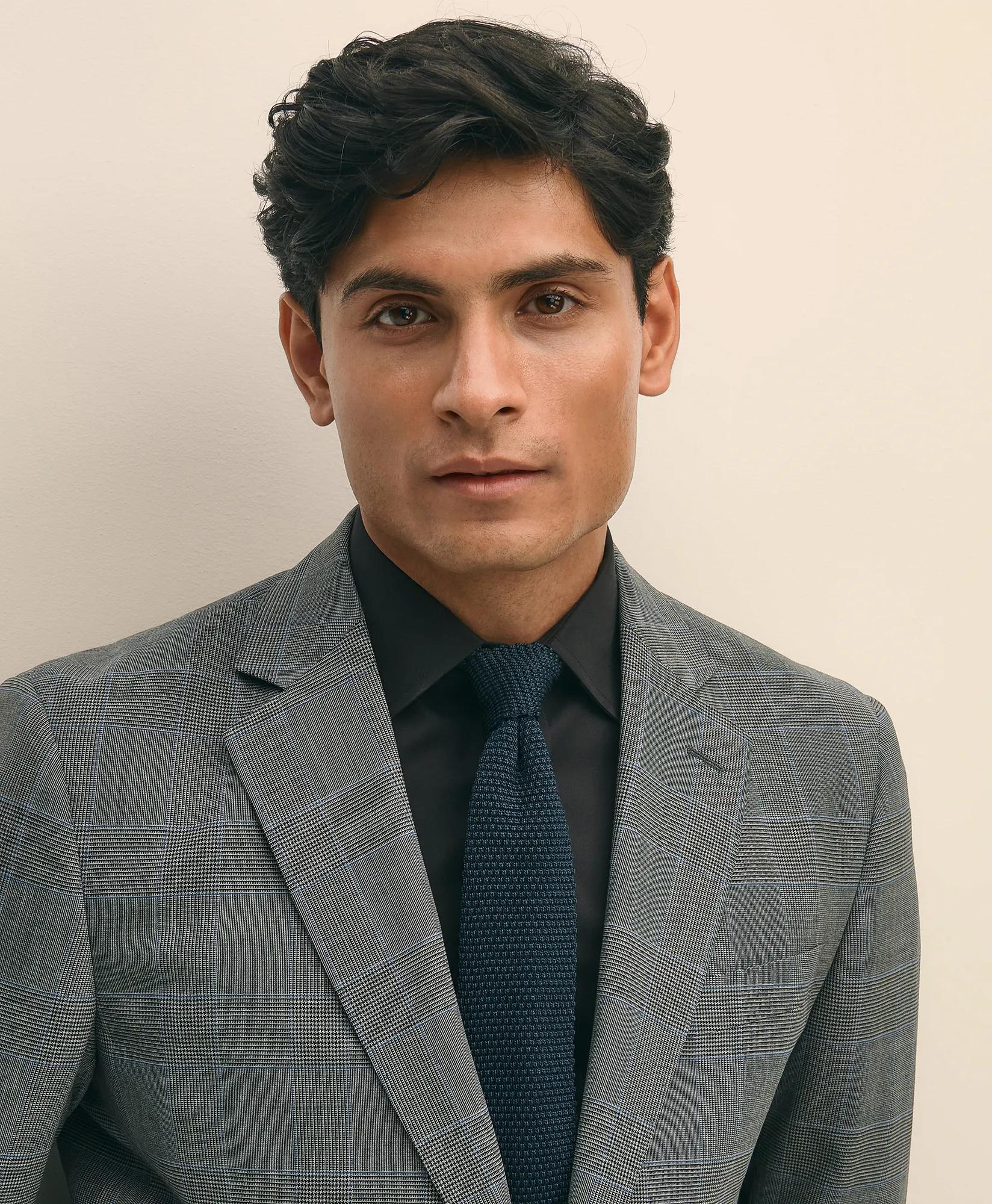 Explorer Collection Slim Fit Wool Check Suit Jacket