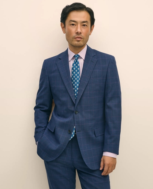 Explorer Collection Slim Fit Wool Check Suit Jacket