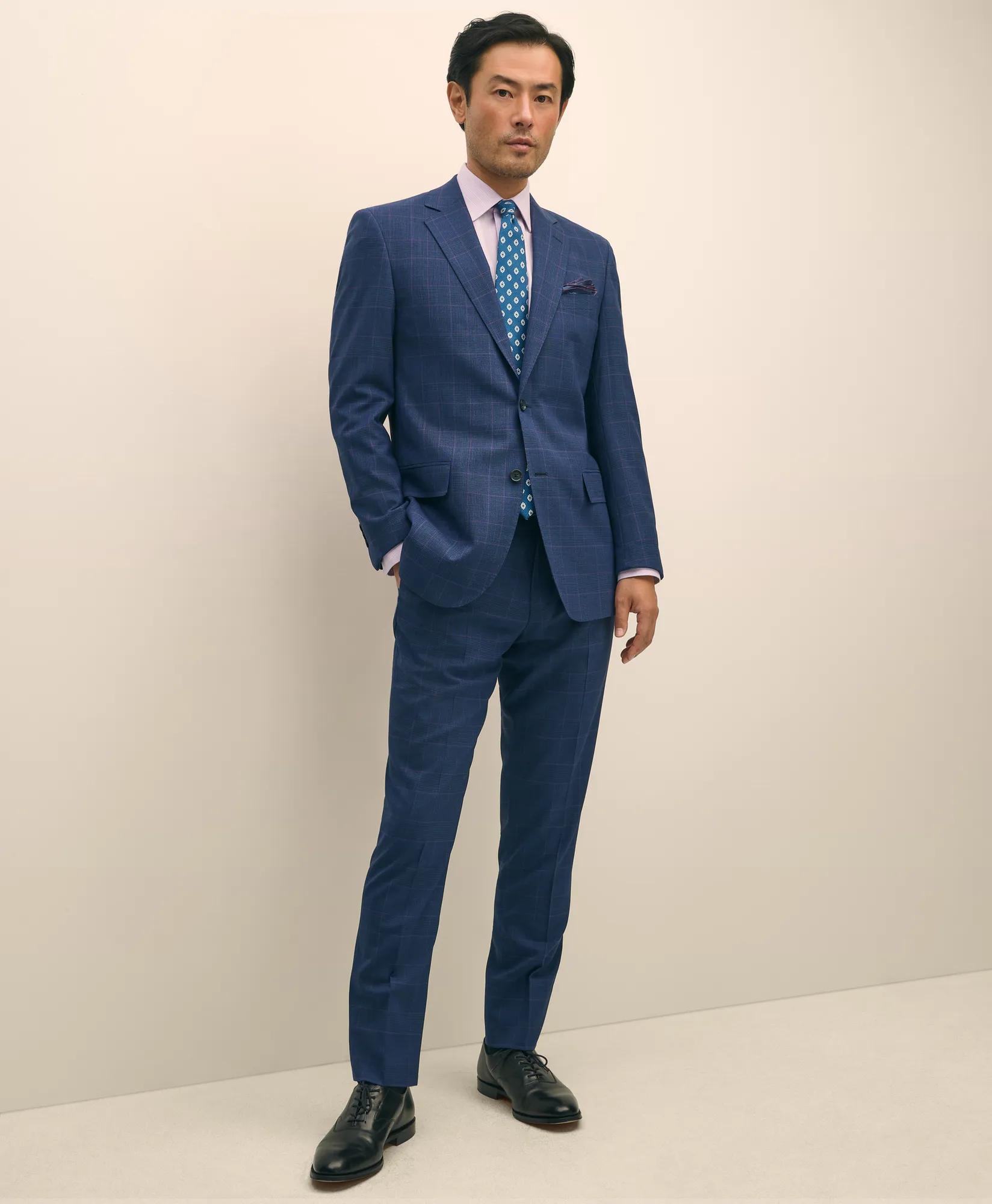 Explorer Collection Slim Fit Wool Check Suit Jacket