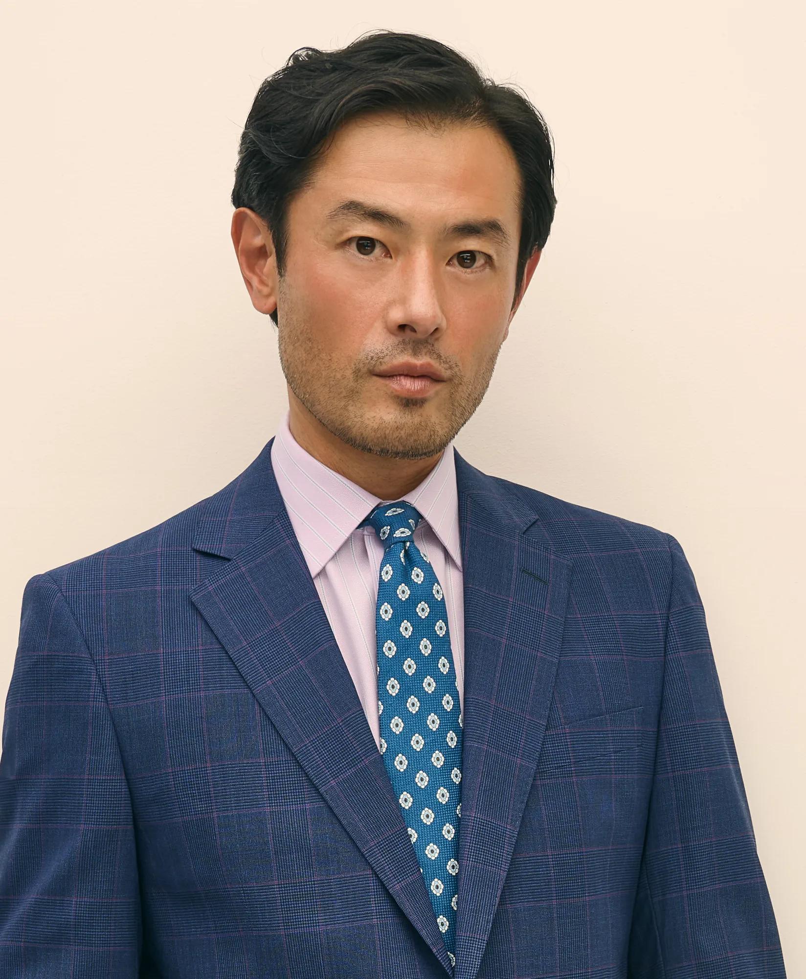 Explorer Collection Slim Fit Wool Check Suit Jacket