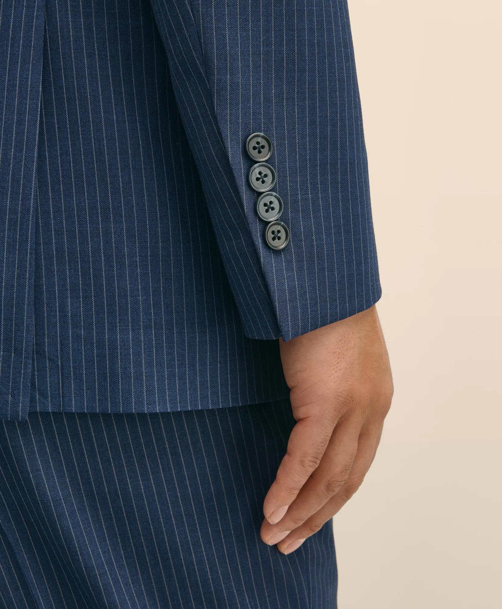 Explorer Collection Slim Fit Wool Pinstripe Suit Jacket