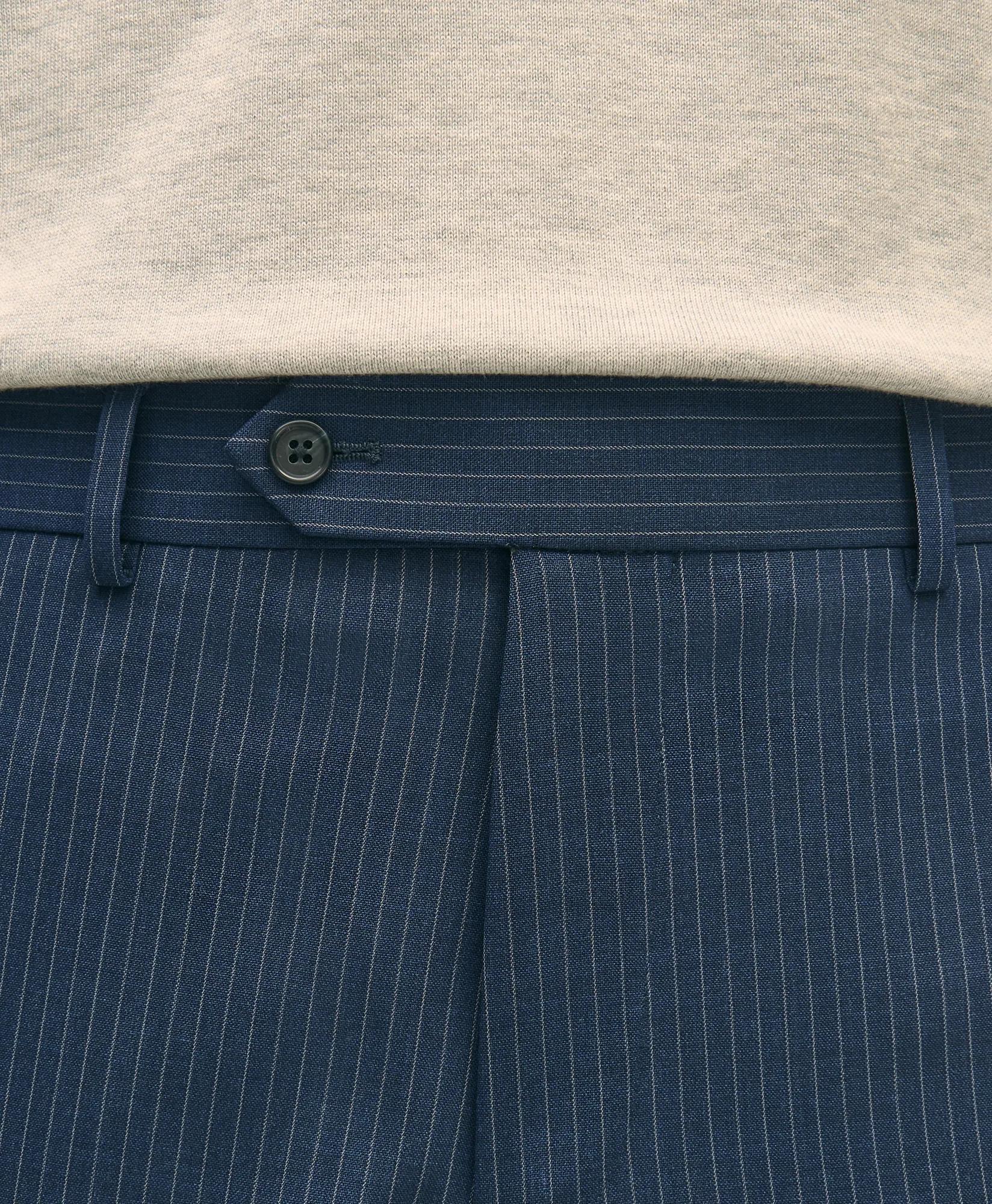 Explorer Collection Slim Fit Wool Pinstripe Suit Pants