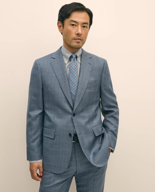 Slim Fit Wool Overcheck 1818 Suit