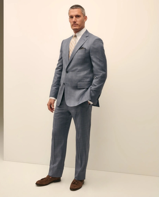 Traditional Fit Wool Overcheck 1818 Suit