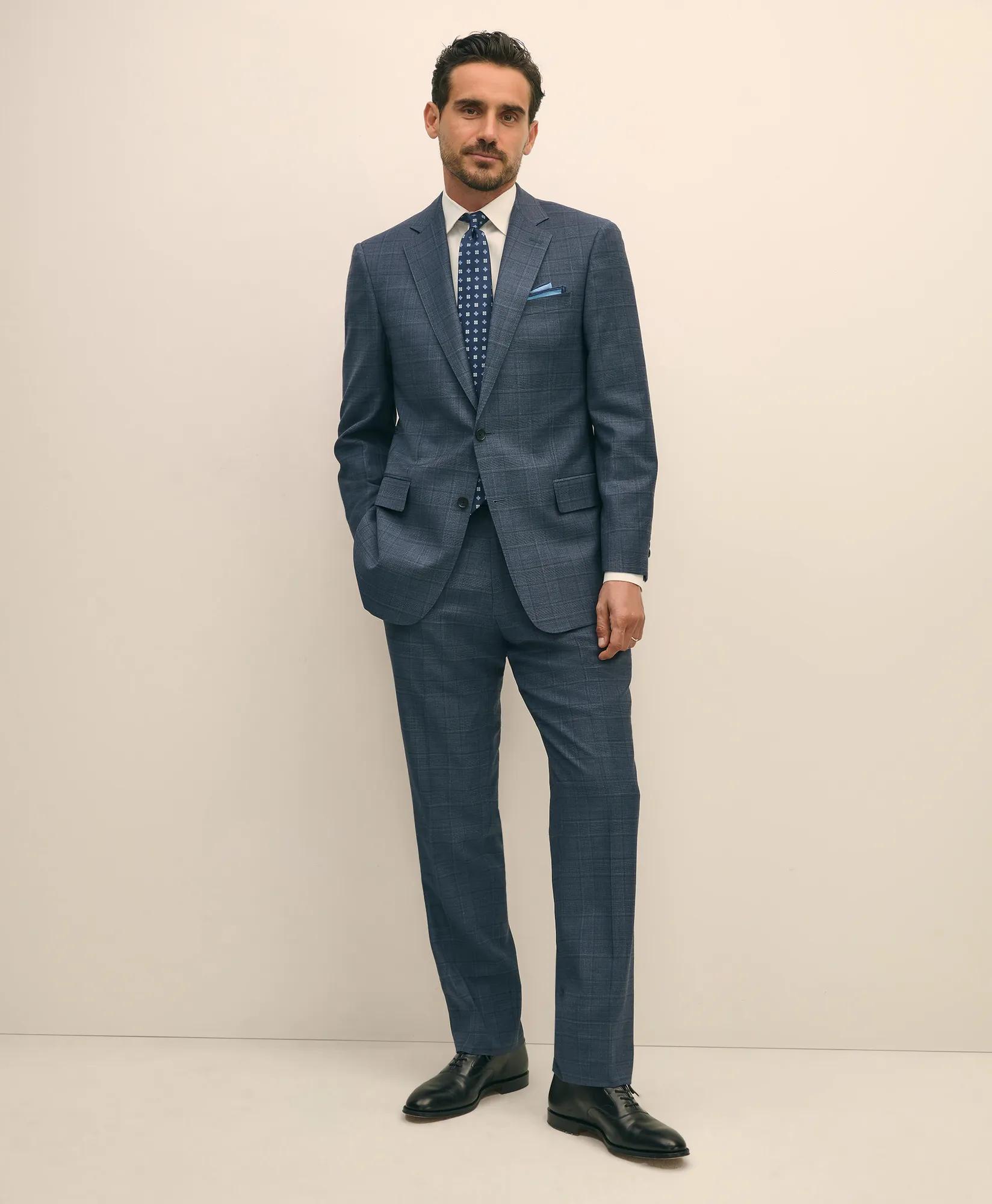 Traditional Fit Wool Check 1818 Suit