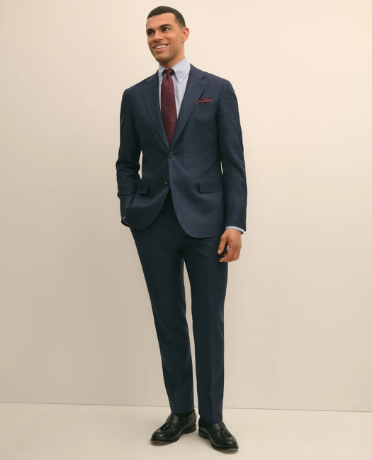 Explorer Collection Slim Fit Wool Overcheck Suit Jacket