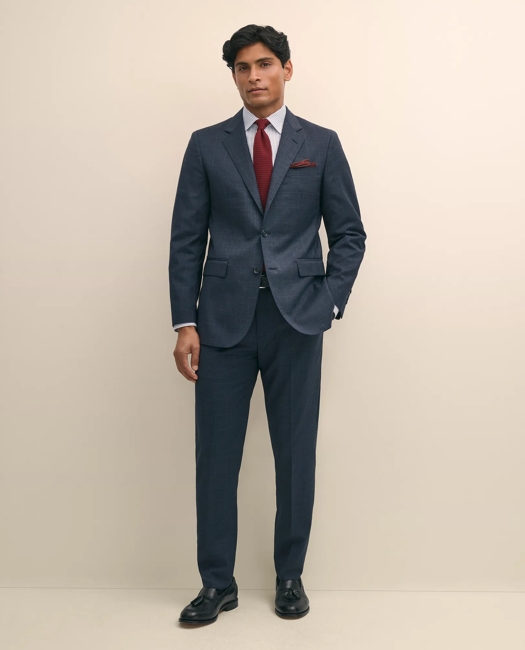Slim Fit Wool Check 1818 Suit
