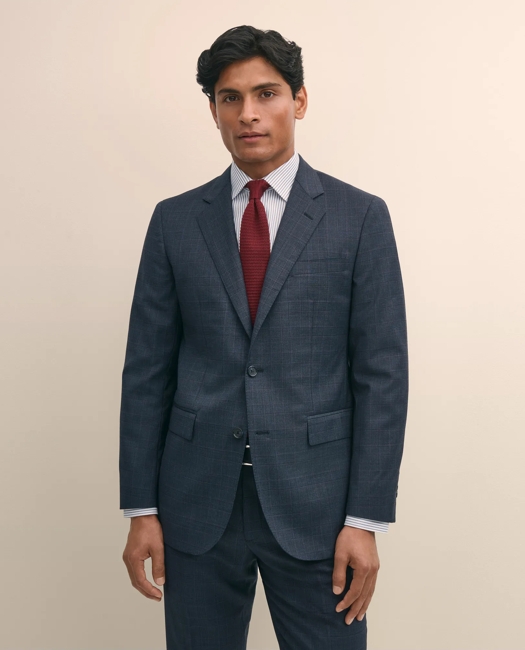 Slim Fit Wool Check 1818 Suit