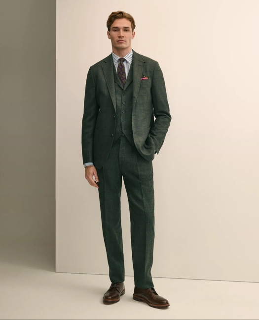 Classic Fit Wool Windowpane Suit Pants