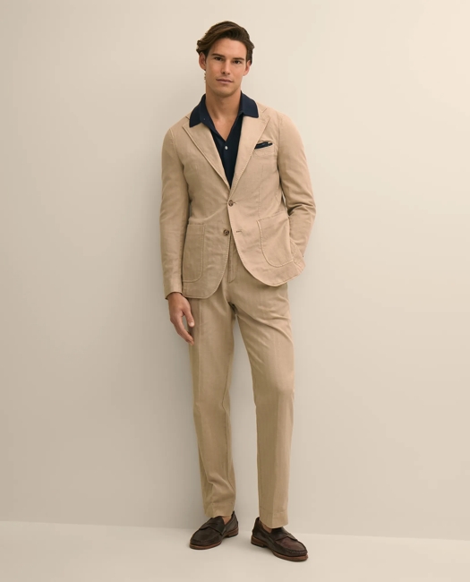 The Garment-Dyed Suit Pants - Khaki