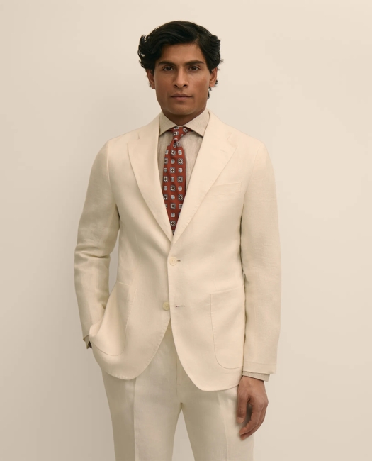 Slim Fit Linen Suit Jacket