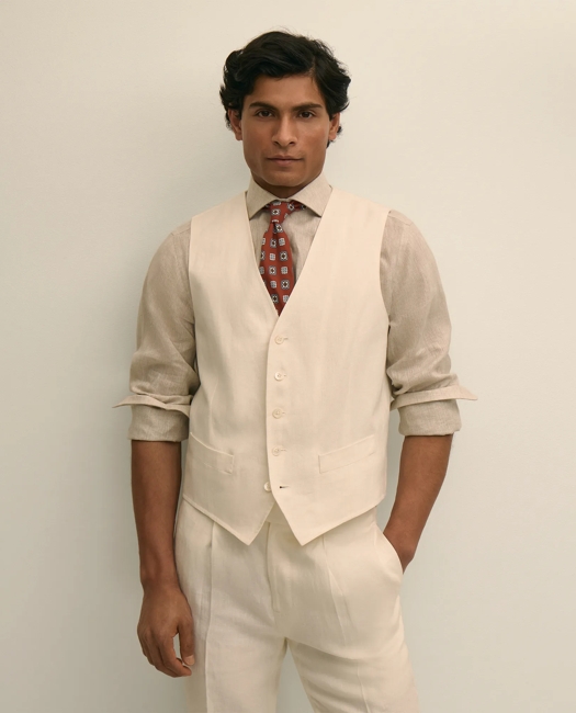 Linen Suit Vest