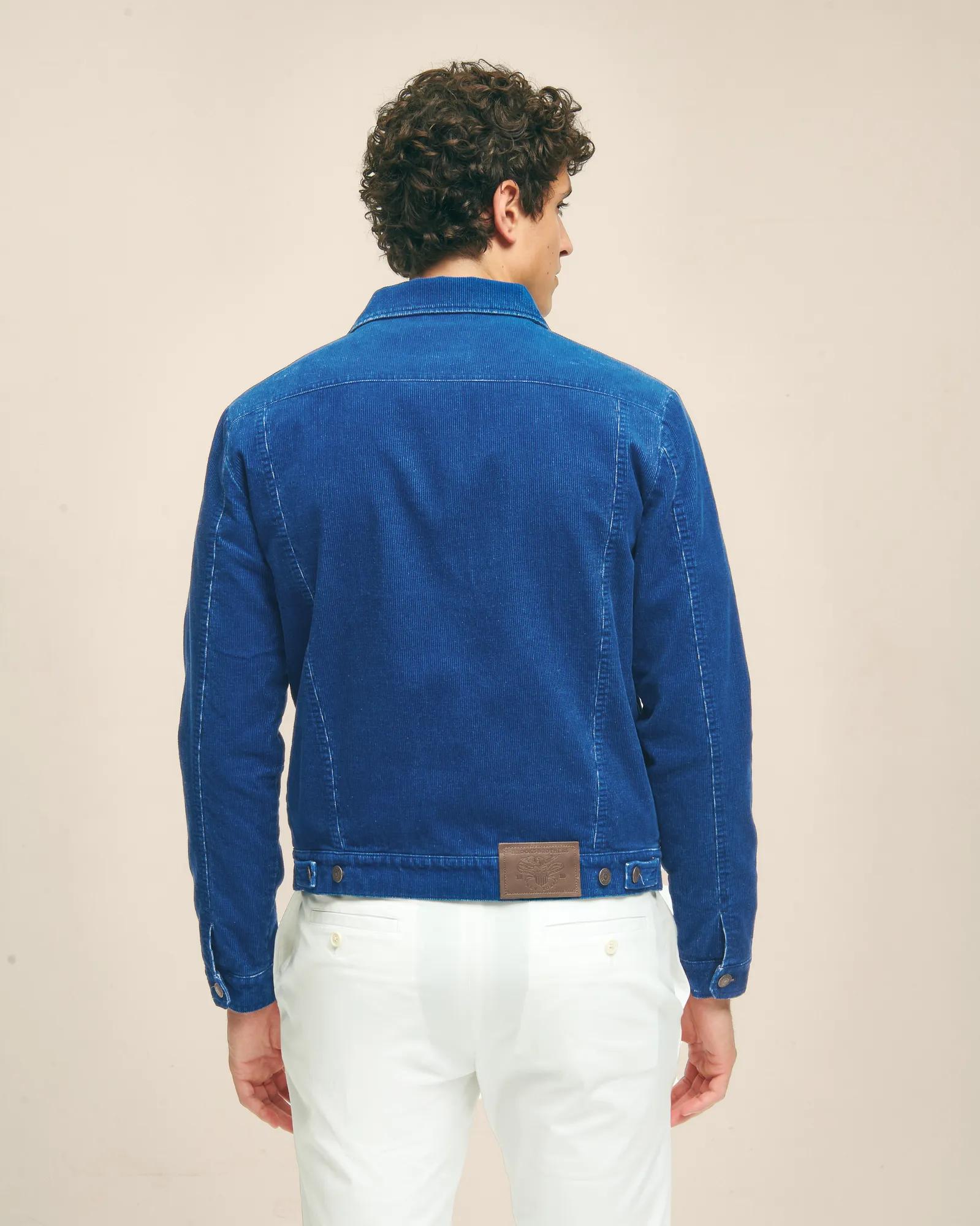 Medium Wale Corduroy Indigo Trucker Jacket