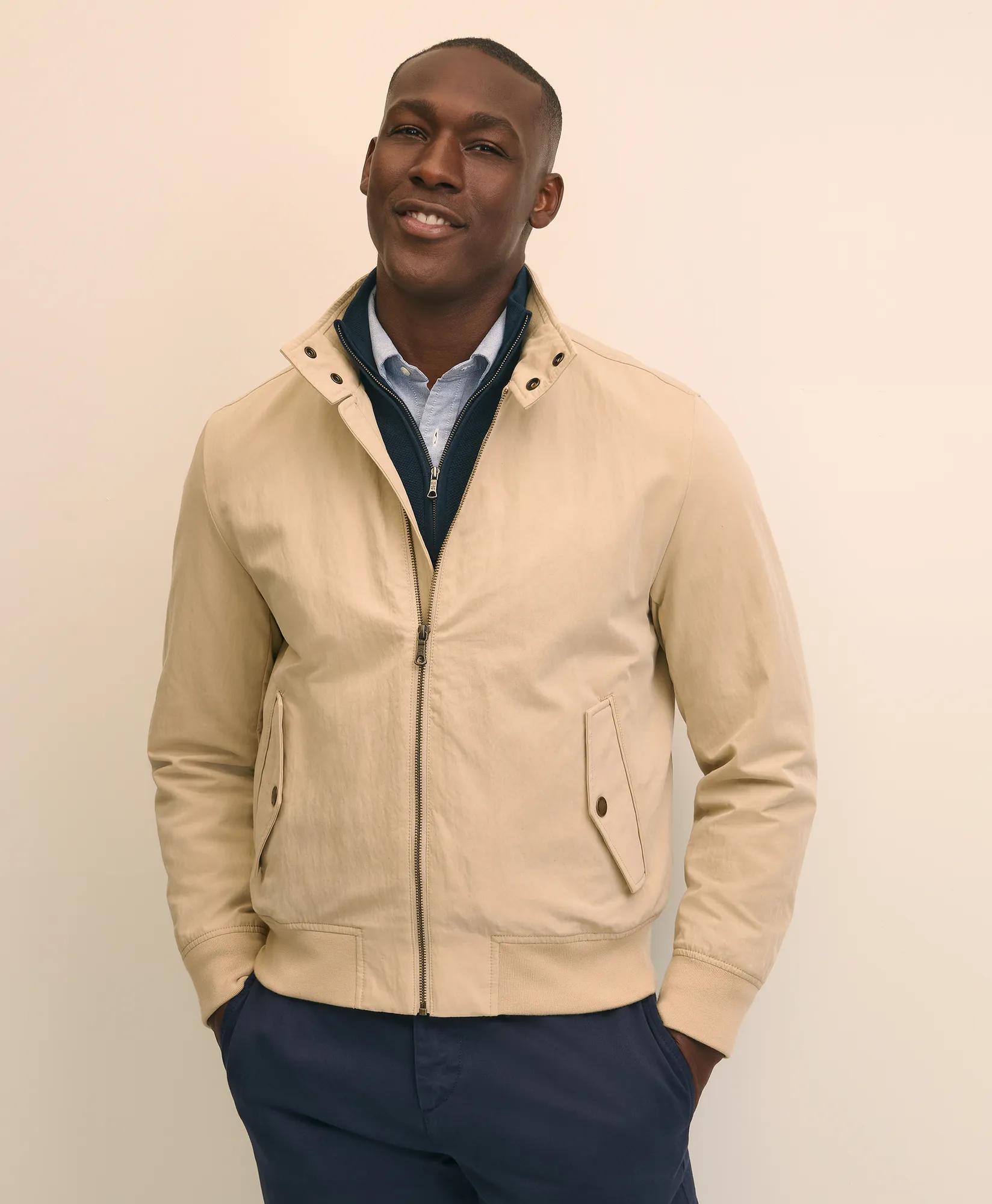 Bomber Jacket in Cotton Blend