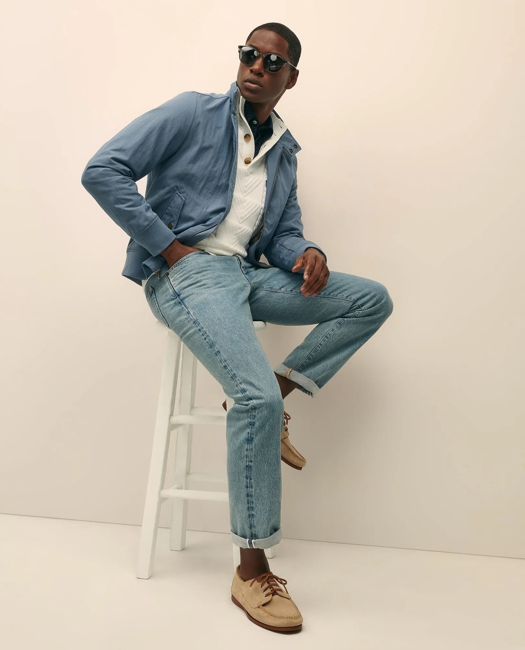 Bomber Jacket in Cotton Blend
