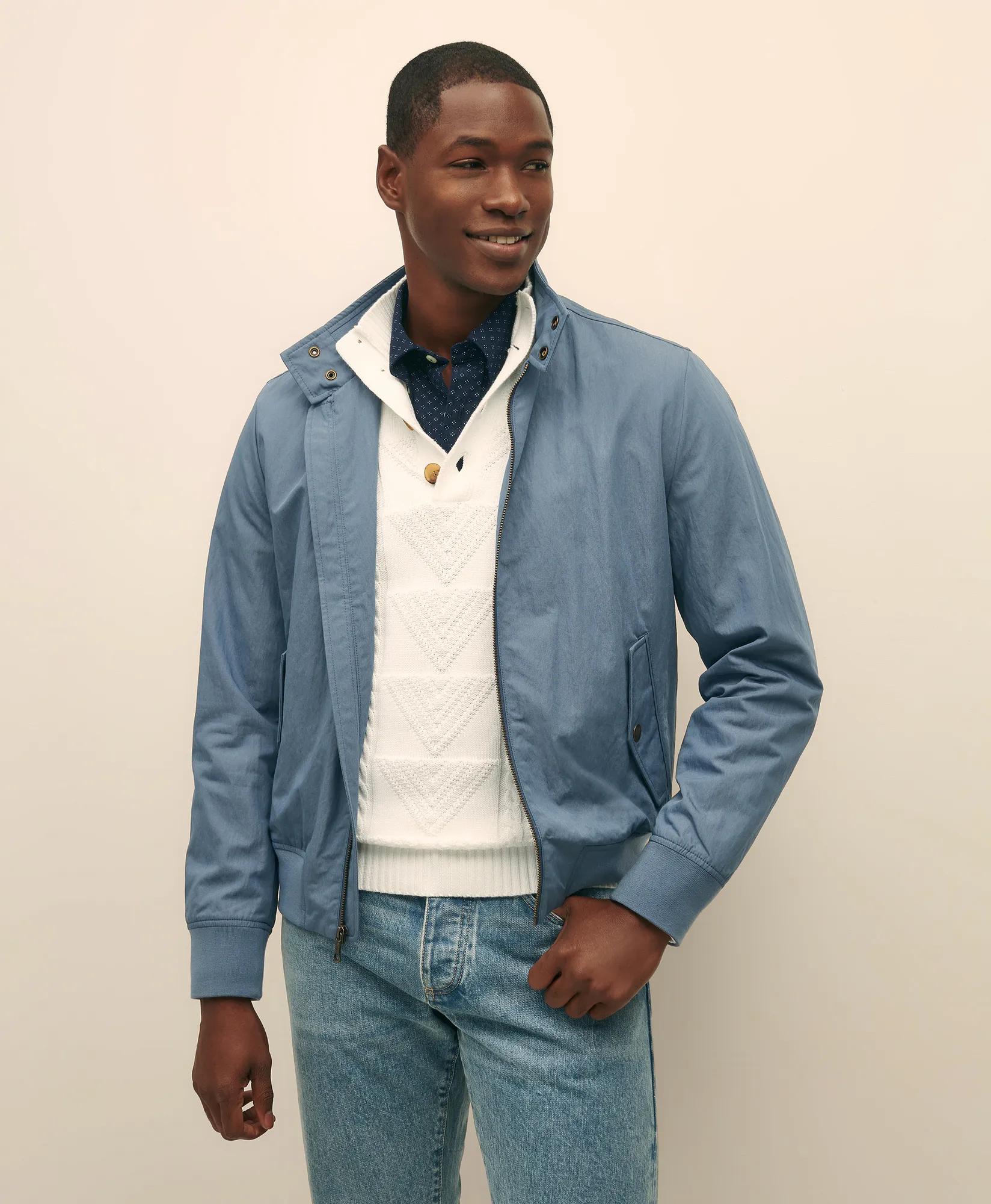 Bomber Jacket in Cotton Blend