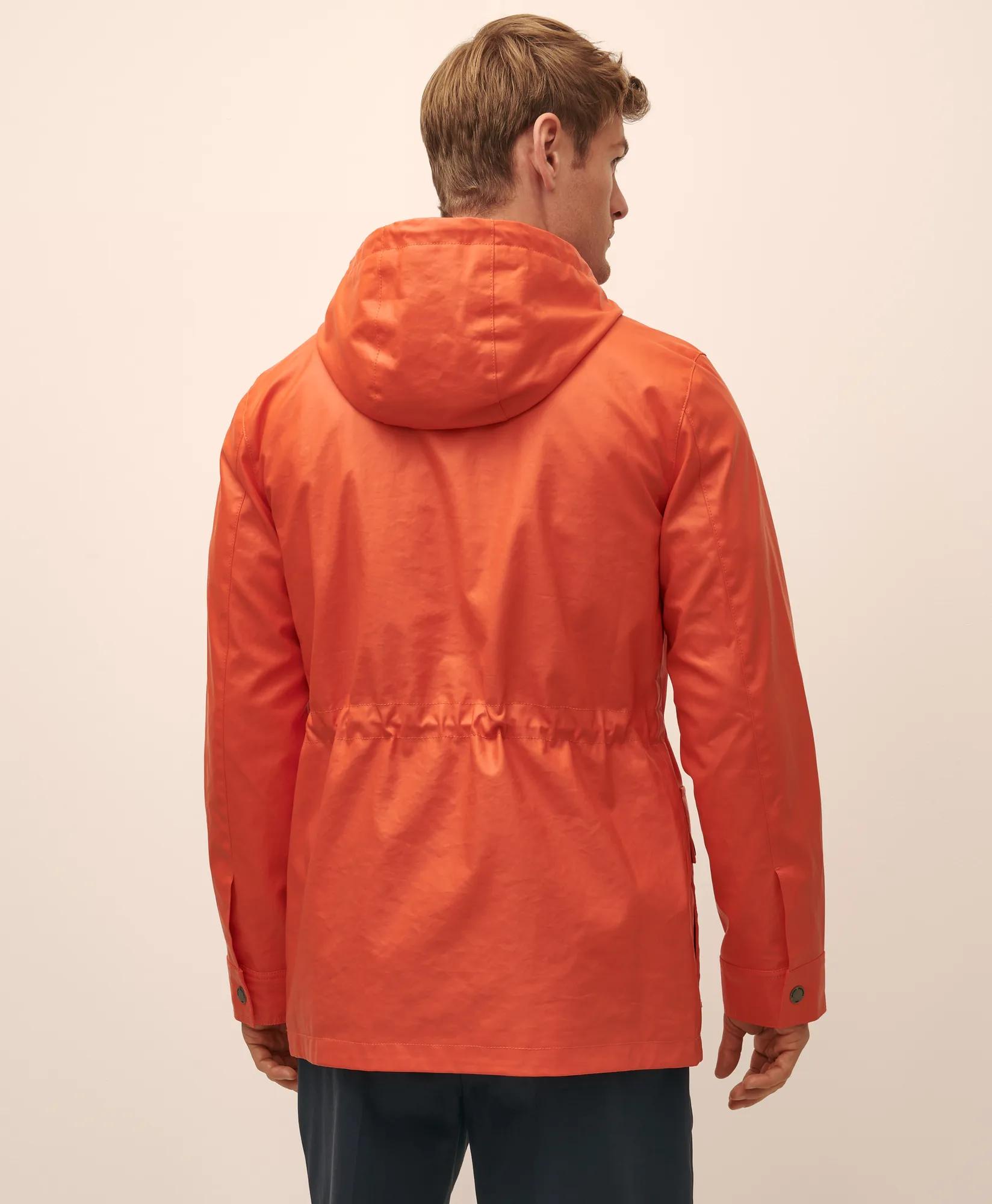 Rubberized Hooded Raincoat