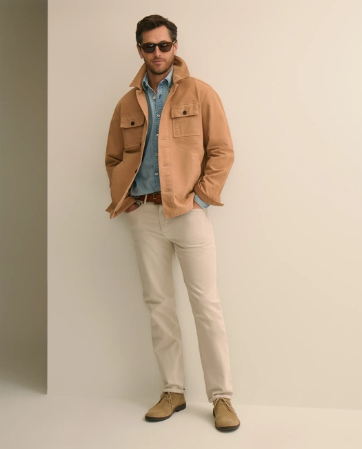 Cotton Military Shirt Jacket