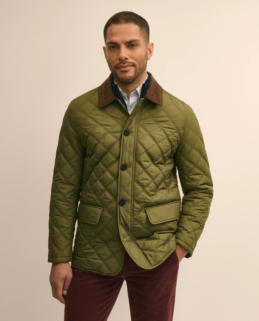 Image of Diamond-Quilted Walking Coat