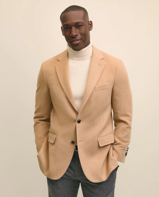 Traditional Fit Camel Hair Twill 1818 Sport Coat