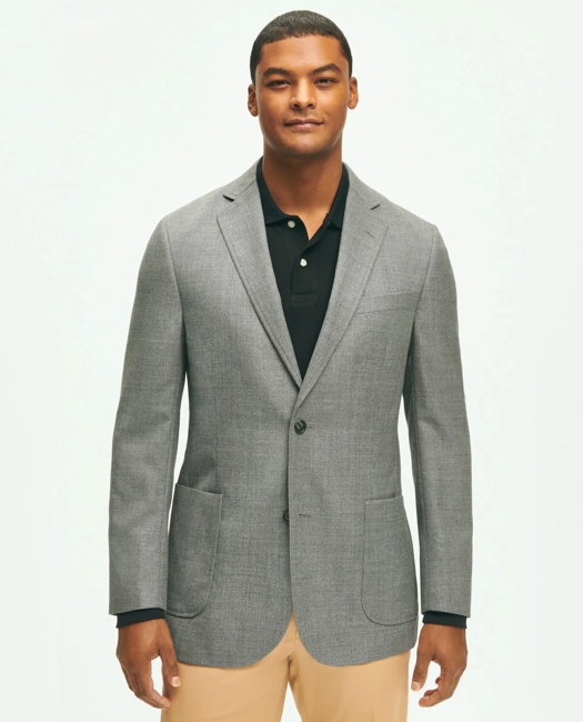 Classic Fit Wool Hopsack Patch Pocket Sport Coat