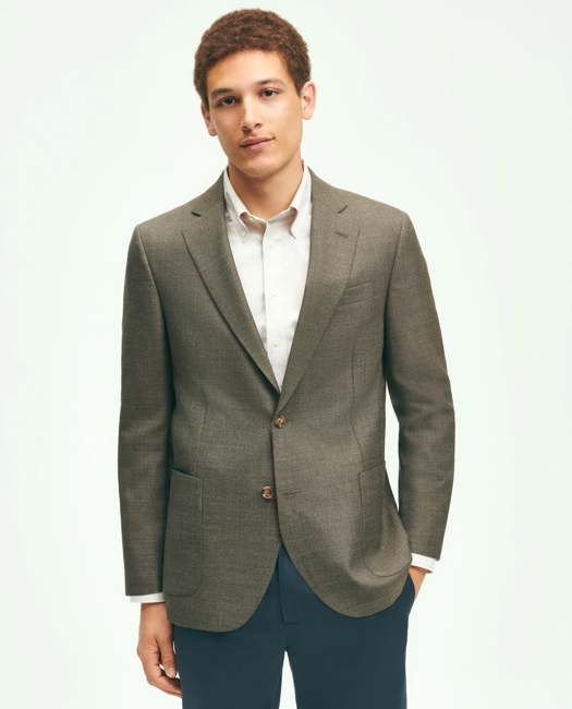 Slim Fit Wool Hopsack Patch Pocket Sport Coat