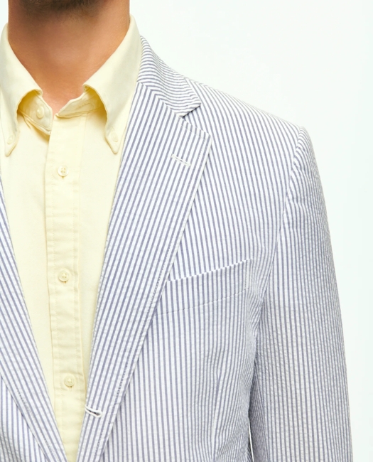 Classic Fit Archive-Inspired Seersucker Sport Coat in Cotton