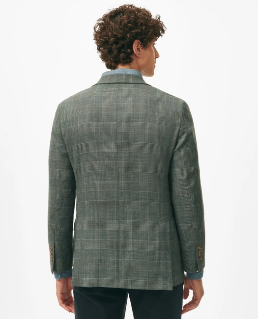 Classic Fit Checked Sport Coat in Hopsack Wool