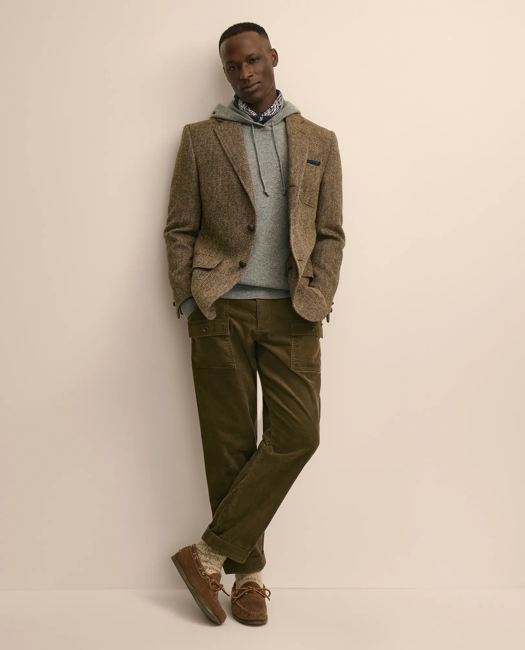 No. 1 Sack Sport Coat in Herringbone Harris Tweed