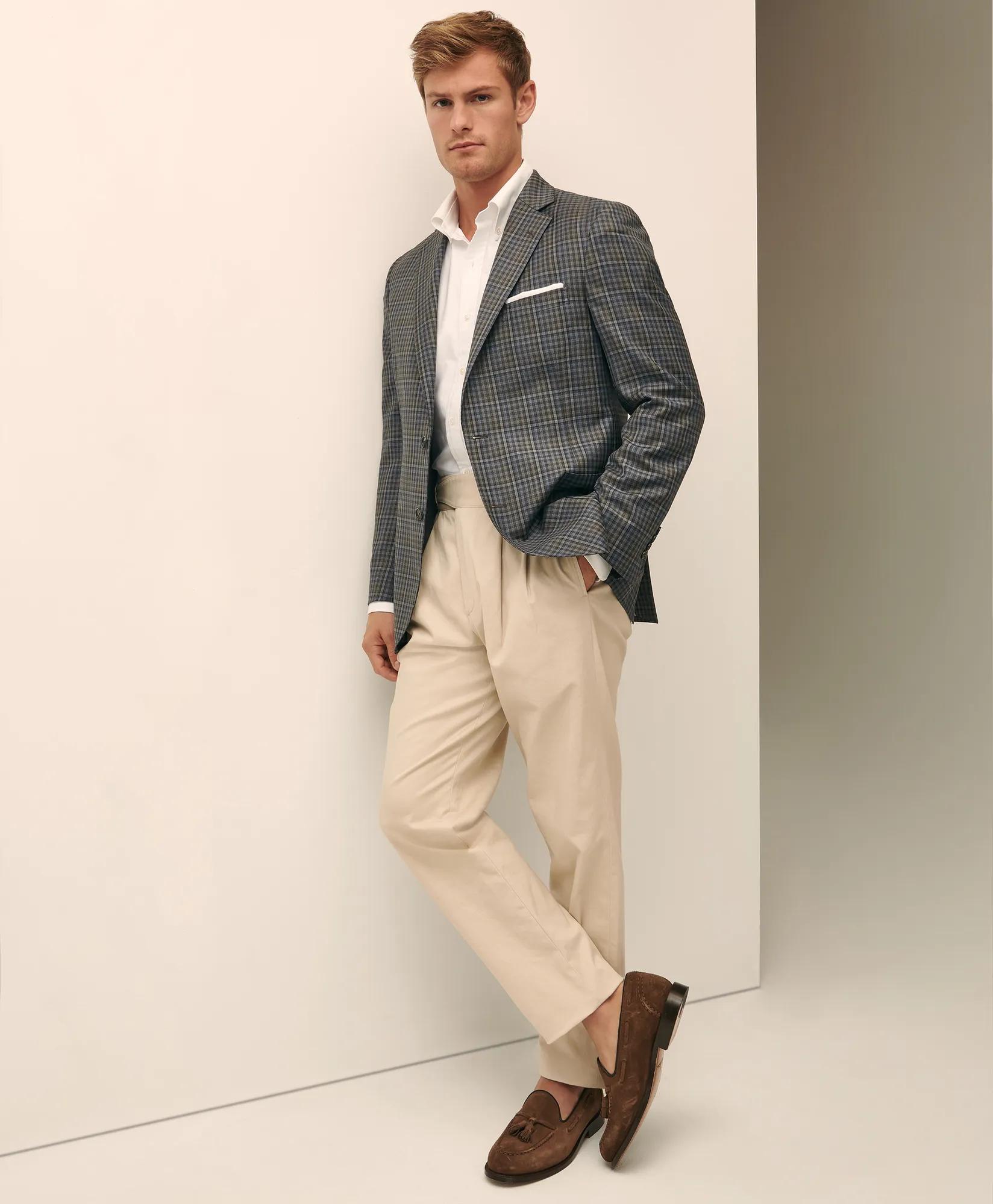 Classic Fit Wool Gingham Sport Coat
